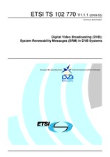 Standard ETSI TS 102770-V1.1.1 12.5.2009 preview