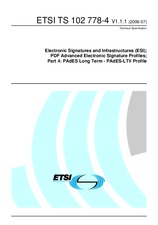 Standard ETSI TS 102778-4-V1.1.1 31.7.2009 preview