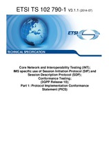 Standard ETSI TS 102790-1-V3.1.1 3.7.2014 preview