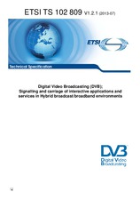 Standard ETSI TS 102809-V1.2.1 8.7.2013 preview