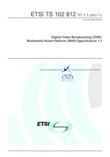 Standard ETSI TS 102812-V1.1.1 22.11.2001 preview