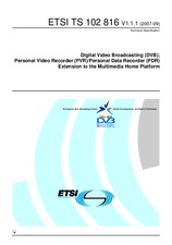 Standard ETSI TS 102816-V1.1.1 18.9.2007 preview