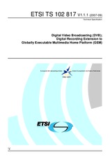 Standard ETSI TS 102817-V1.1.1 18.9.2007 preview