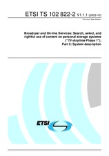 Standard ETSI TS 102822-2-V1.1.1 2.10.2003 preview
