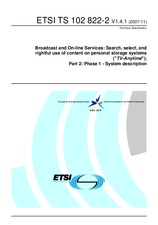 Standard ETSI TS 102822-2-V1.4.1 13.11.2007 preview