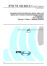 Standard ETSI TS 102822-3-1-V1.3.1 23.1.2006 preview