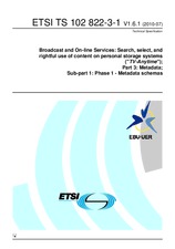 Standard ETSI TS 102822-3-1-V1.6.1 20.7.2010 preview