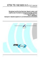 Standard ETSI TS 102822-3-2-V1.2.1 8.9.2004 preview