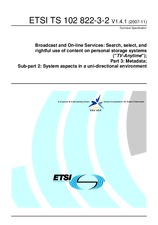 Standard ETSI TS 102822-3-2-V1.4.1 13.11.2007 preview