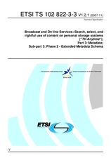Standard ETSI TS 102822-3-3-V1.2.1 13.11.2007 preview