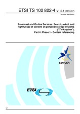 Standard ETSI TS 102822-4-V1.5.1 8.7.2010 preview