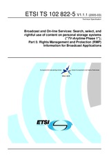 Standard ETSI TS 102822-5-V1.1.1 22.3.2005 preview