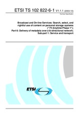 Standard ETSI TS 102822-6-1-V1.1.1 2.10.2003 preview
