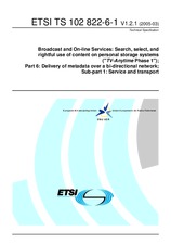 Standard ETSI TS 102822-6-1-V1.2.1 22.3.2005 preview