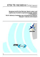 Standard ETSI TS 102822-6-1-V1.6.1 20.7.2010 preview