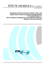 Standard ETSI TS 102822-6-2-V1.1.1 2.10.2003 preview