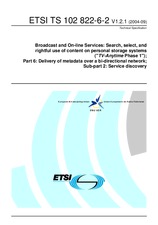 Standard ETSI TS 102822-6-2-V1.2.1 8.9.2004 preview