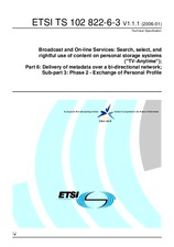 Standard ETSI TS 102822-6-3-V1.1.1 23.1.2006 preview
