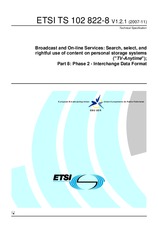 Standard ETSI TS 102822-8-V1.2.1 13.11.2007 preview