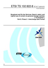 Standard ETSI TS 102822-8-V1.4.1 20.7.2010 preview
