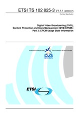 Standard ETSI TS 102825-3-V1.1.1 3.7.2008 preview