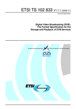 Standard ETSI TS 102833-V1.1.1 18.11.2008 preview