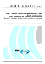 Standard ETSI TS 102836-1-V1.1.1 2.11.2009 preview