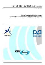 Standard ETSI TS 102851-V1.2.1 28.4.2011 preview