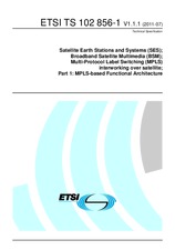 Standard ETSI TS 102856-1-V1.1.1 27.7.2011 preview