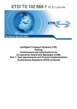 Standard ETSI TS 102868-1-V1.2.1 3.4.2014 preview