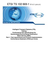 Standard ETSI TS 102869-1-V1.4.1 23.7.2015 preview