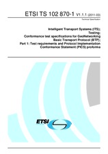 Standard ETSI TS 102870-1-V1.1.1 23.3.2011 preview