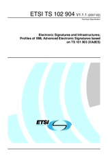Standard ETSI TS 102904-V1.1.1 16.2.2007 preview