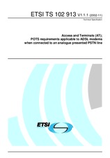 WITHDRAWN ETSI TS 102913-V1.1.1 8.11.2002 preview