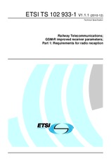 Standard ETSI TS 102933-1-V1.1.1 13.12.2010 preview