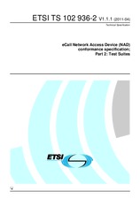 Standard ETSI TS 102936-2-V1.1.1 1.4.2011 preview