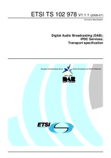 Standard ETSI TS 102978-V1.1.1 31.7.2008 preview