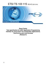Standard ETSI TS 103115-V9.4.0 2.4.2015 preview