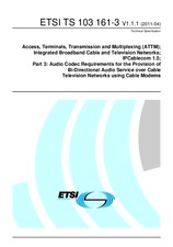 Standard ETSI TS 103161-3-V1.1.1 13.4.2011 preview