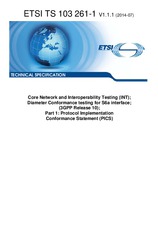 Standard ETSI TS 103261-1-V1.1.1 31.7.2014 preview