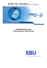 Standard ETSI TS 103270-V1.1.1 16.1.2015 preview