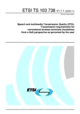 Standard ETSI TS 103738-V1.1.1 16.11.2009 preview