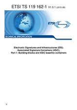 WITHDRAWN ETSI TS 119162-1-V1.0.1 13.8.2015 preview