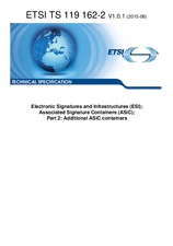 WITHDRAWN ETSI TS 119162-2-V1.0.1 13.8.2015 preview