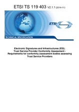 WITHDRAWN ETSI TS 119403-V2.1.1 7.11.2014 preview