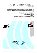 Standard ETSI TS 122053-V8.0.0 14.1.2009 preview