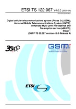 Standard ETSI TS 122067-V4.0.0 5.4.2002 preview