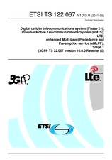 Standard ETSI TS 122067-V10.0.0 18.5.2011 preview