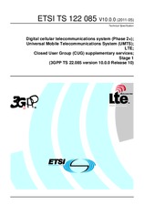 Standard ETSI TS 122085-V10.0.0 18.5.2011 preview