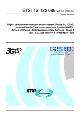Standard ETSI TS 122086-V3.1.0 31.3.2000 preview